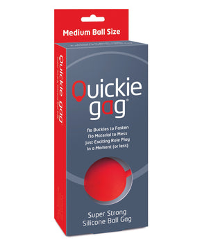 Quickie Ball Gag Medium - Red by Quickie Gag