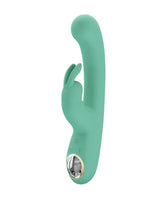 Pretty Love Lamar Silicone Rabbit Vibrator — LED Display, Turquoise, 7.5" - BW-500004LED-3