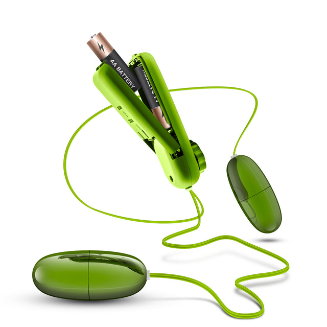 Blush Double Pop Eggs Dual Egg Vibrator, Lime - BL-25522