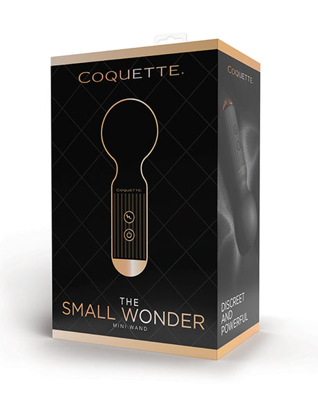 Coquette Small Wonder Mini Wand, Black/Rose Gold