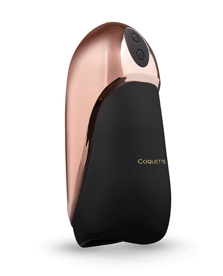 Coquette Hedonist Thrusting Stroker — Black & Rose Gold