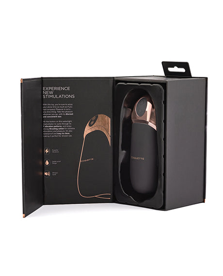 Coquette Hedonist Thrusting Stroker — Black & Rose Gold