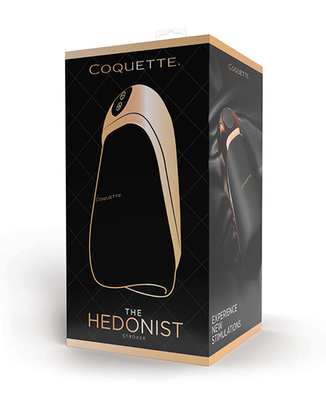 Coquette Hedonist Thrusting Stroker — Black & Rose Gold