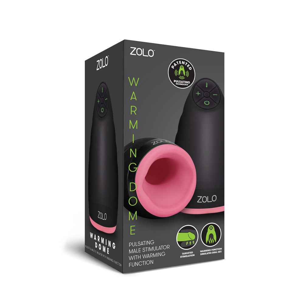 XGEN Zolo Warming Dome Pulsating Male Stimulator, Rechargeable - X-ZO6016
