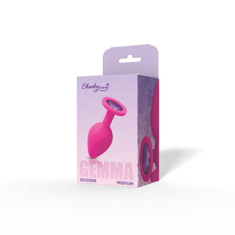 Gemma Purple Gem Pink Silicone Plug - Medium