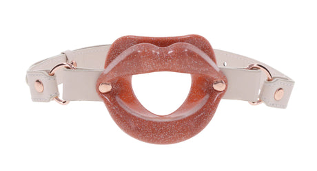 Sportsheets Peaches N Creame Silicone Lip Gag — Pink, 25 in - SS09965