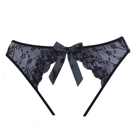 "Adore Sheer Teaz Panty - One Size - Black ALR-A1098-OS"