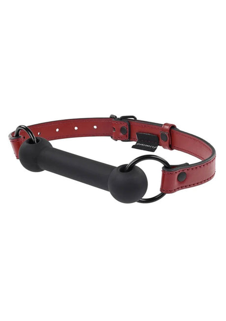 Sportsheets Saffron Silicone Bit Gag — Black/Red, 1 Count - SS48021