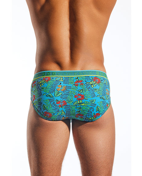 Cocksox Contour Pouch Sports Brief - Multi-Color Tiki SM by Cocksox