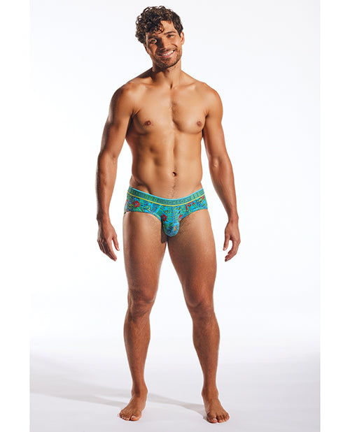 Cocksox Contour Pouch Sports Brief - Multi-Color Tiki SM by Cocksox