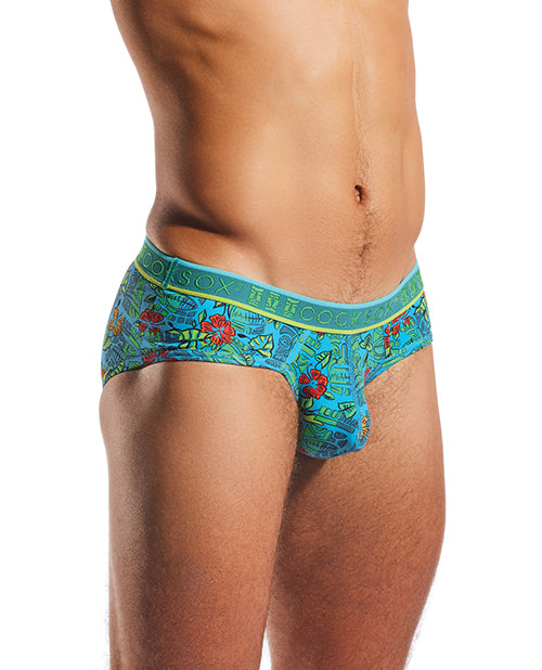Cocksox Contour Pouch Sports Brief - Multi-Color Tiki XL by Cock Sock