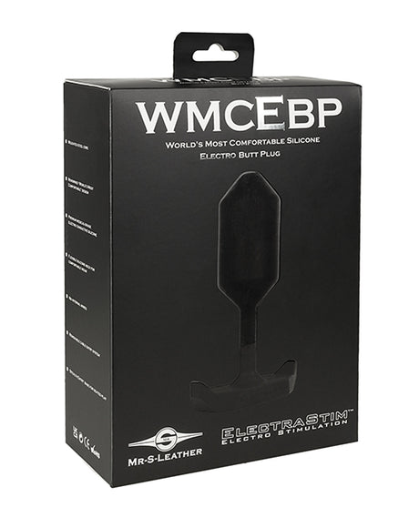 ElectraStim x Mr. S Leather - World's Most Comfortable Silicone Electro Butt Plug - Black by ElectraStim