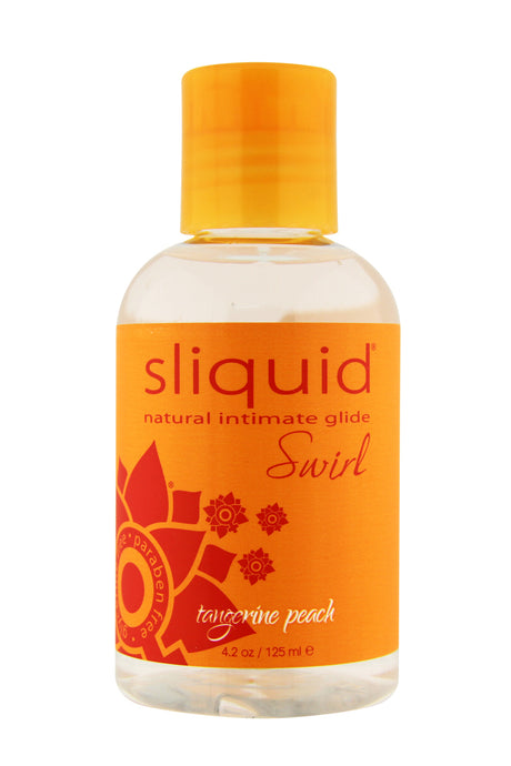 Sliquid Naturals Swirl Water-Based Lubricant — Tangerine Peach, 4.2 fl oz - SLIQ022