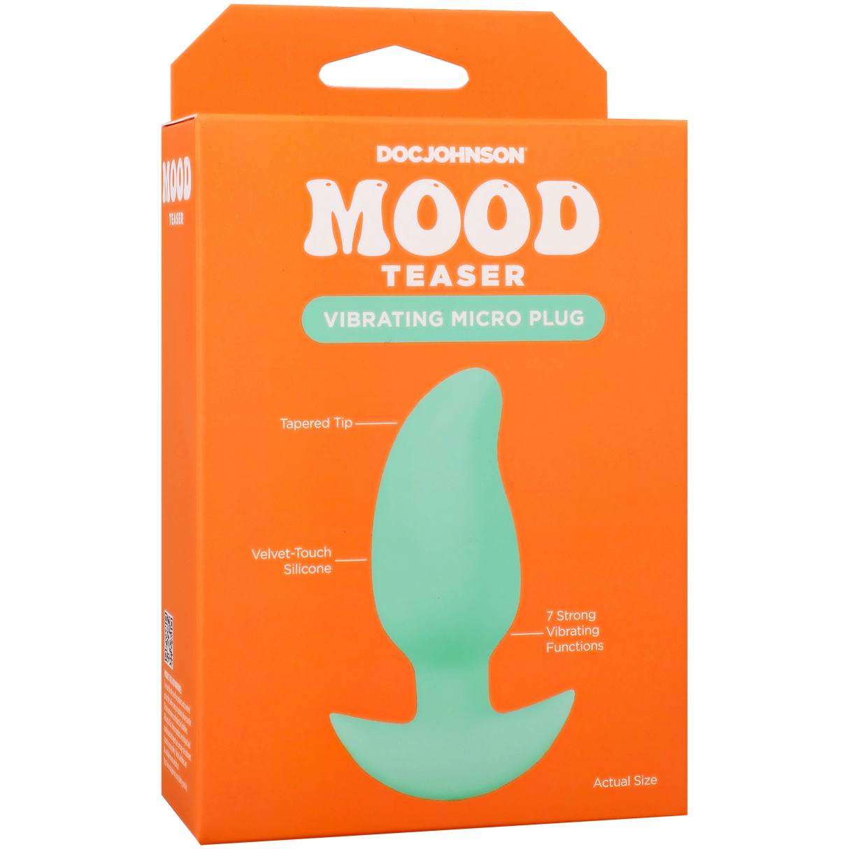Doc Johnson Mood Teaser Vibrating Micro Plug — Mint, 2.75 in - DJ1473-03-BX
