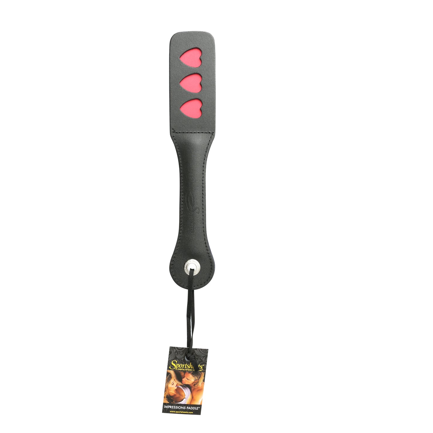 12 Inch Leather Impression Paddle - Heart by Sportsheets