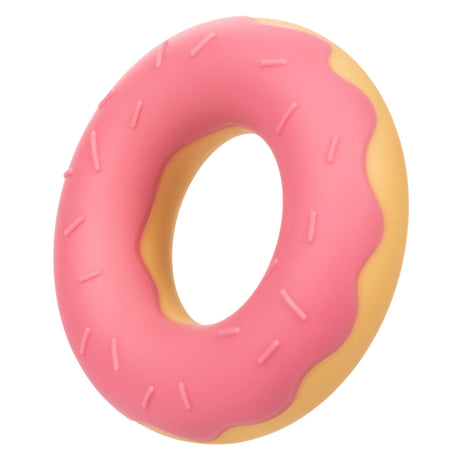 CalExotics Naughty Bits Donut Silicone Cock Ring — Pink, 1" (2.5 cm) - SE4410502
