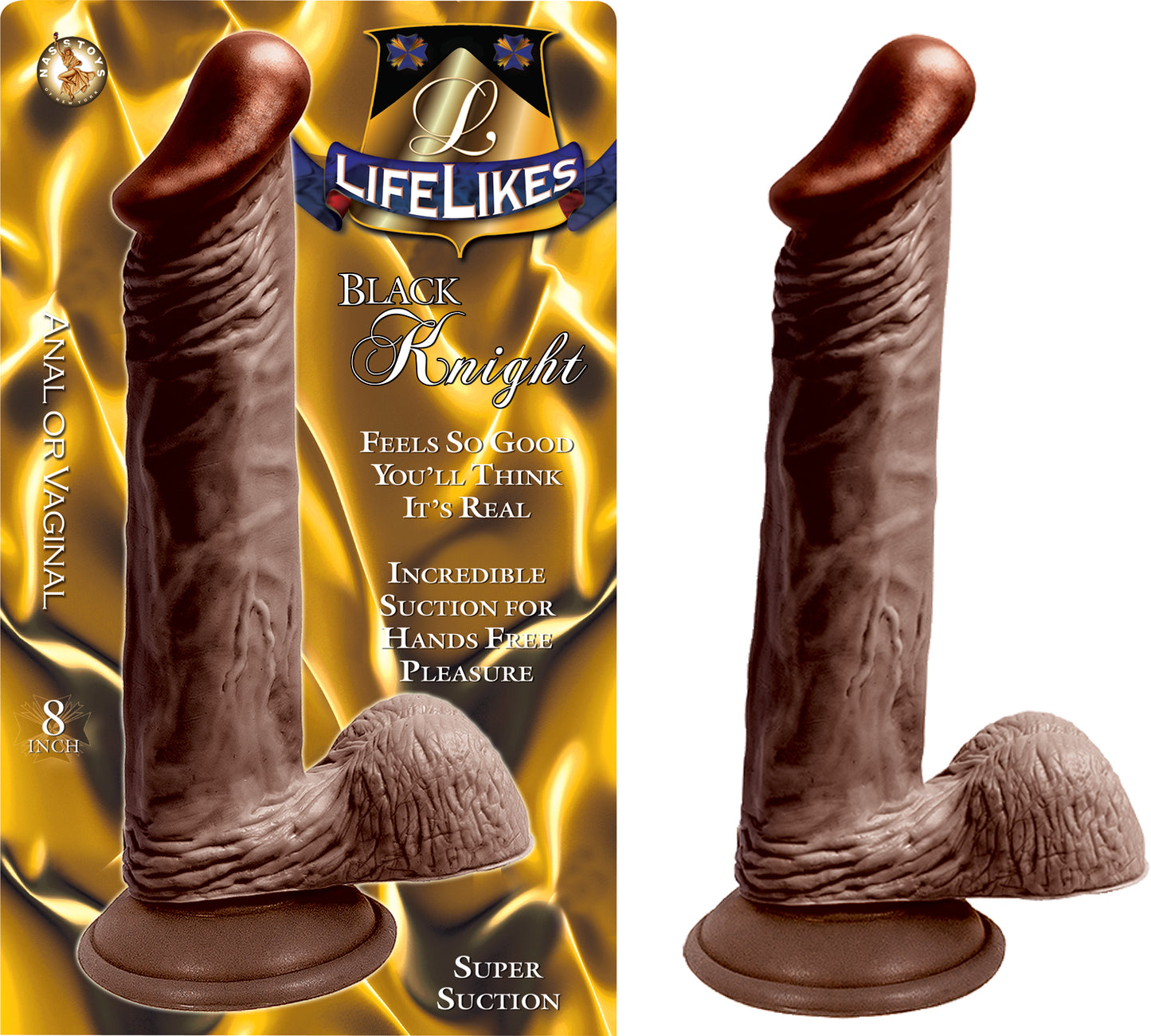 Lifelike Black Knight 8" by Nasstoys