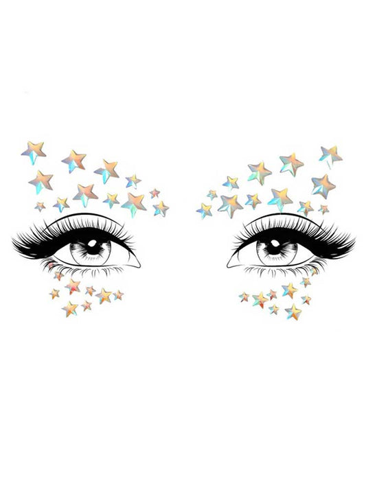 Leg Avenue Celeste Glow in the Dark Face Jewel Sticker — 1 Pc Set - LA-EYE045