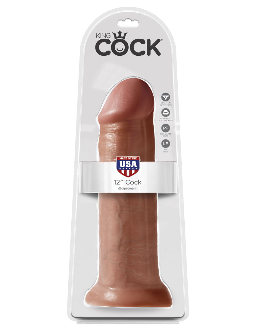King Cock 12" Cock - Tan by Pipedream