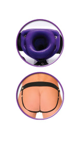 Fetish Fantasy Series for Him or Her Vibrating Hollow Strap-on - Purple by Pipedream