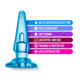 B Yours - Basic Anal Plug - Blue by Blush