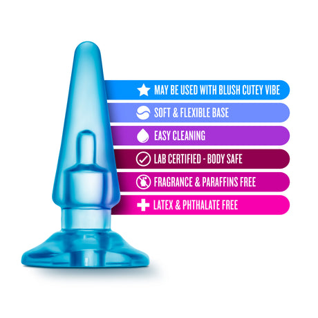 B Yours - Basic Anal Plug - Blue by Blush
