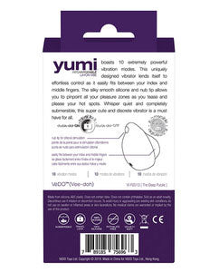 Yumi Rechargeable Finger Vibe - Deep Purple by VeDO
