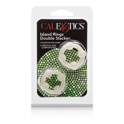 Island Rings Double Stacker - Glow-in-the-Dark by CalExotics