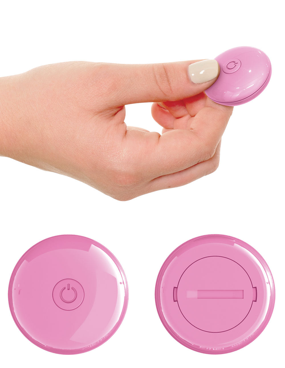 Threesome Rock n' Grind Silicone Vibrator - Pink by Pipedream
