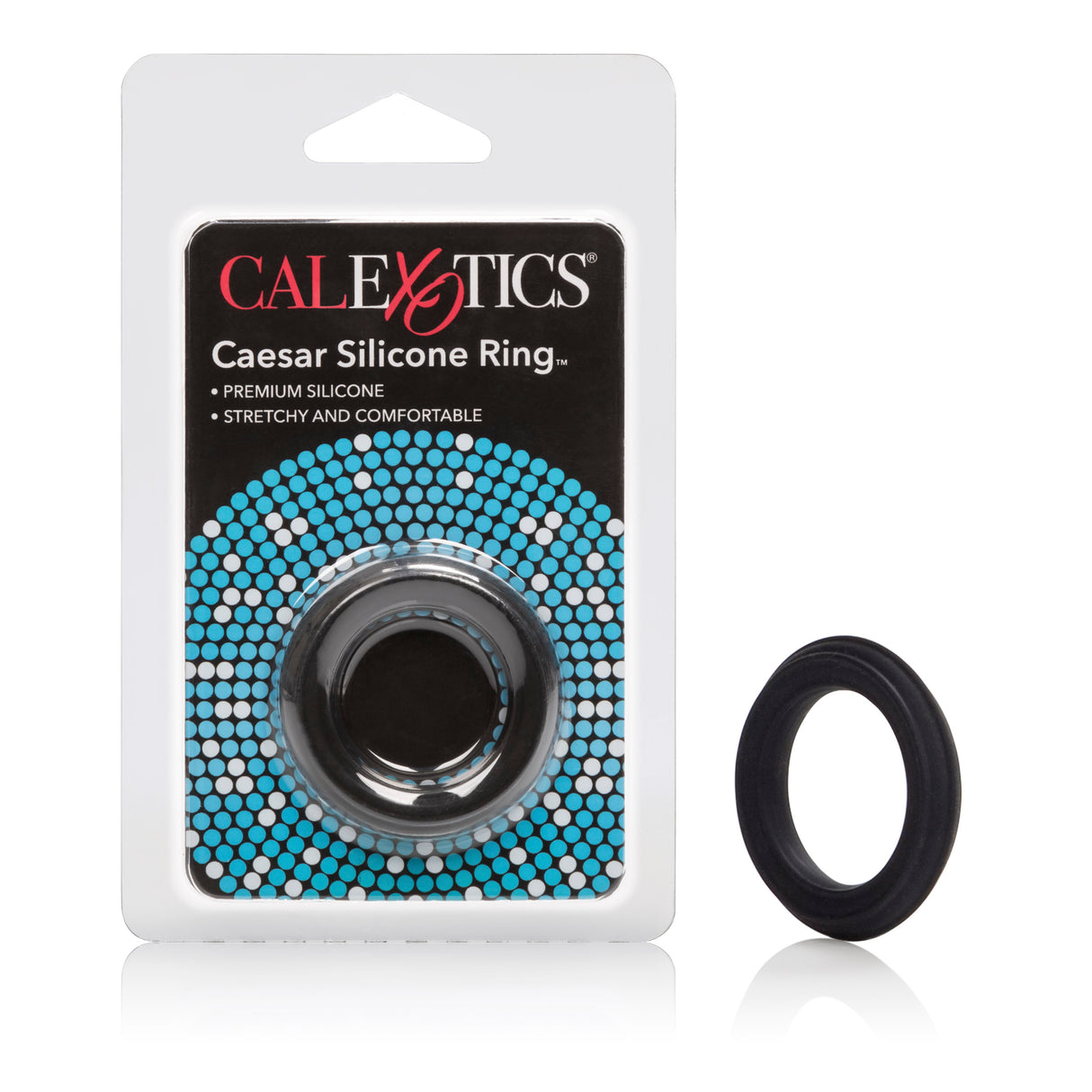 Caesar Silicone Ring - Black by CalExotics