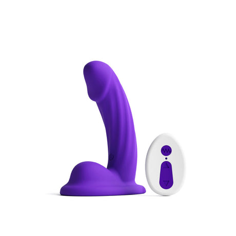 nsnovelties Colours Curve Vibrating Dildo, 5-inch - Purple - NSN-0402-45