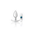 Viben Anchor Anal Plug Kit — Silver Aluminum with Clear Iridescent & Teal Bases - VB-CC9141