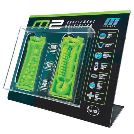 Blush M for Men M2 Tester Display - Counter & Slat Wall, 15.25 x 14 in - BL-83555