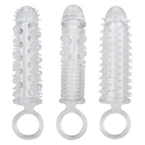 CalExotics 3-Piece Textured Penis Extension Set - SE1625602