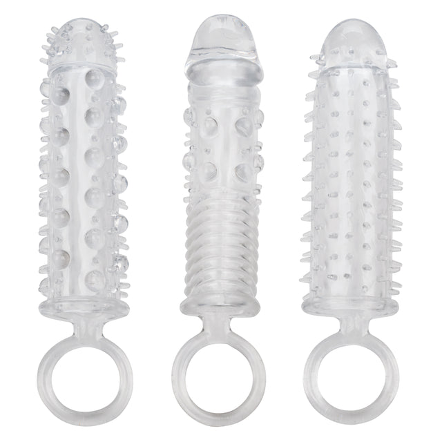 CalExotics 3-Piece Textured Penis Extension Set - SE1625602