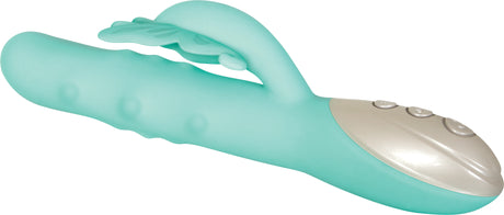 Evolved Novelties Grand Beaded Butterfly Rabbit Vibrator — Dual Motor, 9.25" - EN-RS-1578-2