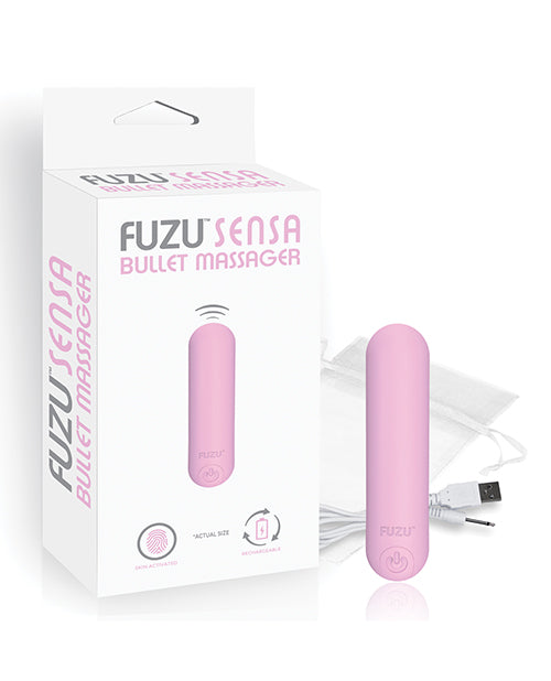 Fuzu Sensa Activated Rechargeable Bullet Massager - Pastel Pink by Fuzu