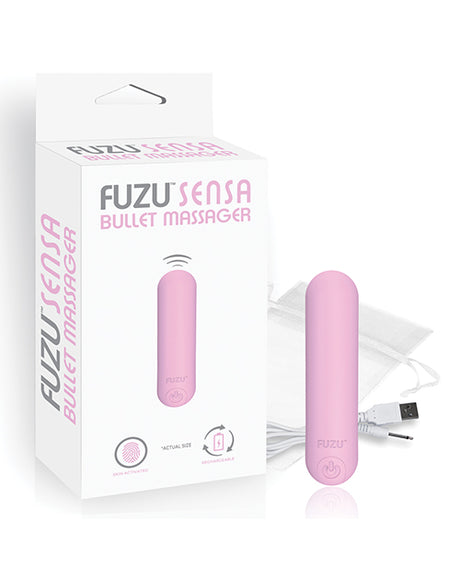 Fuzu Sensa Activated Rechargeable Bullet Massager - Pastel Pink by Fuzu