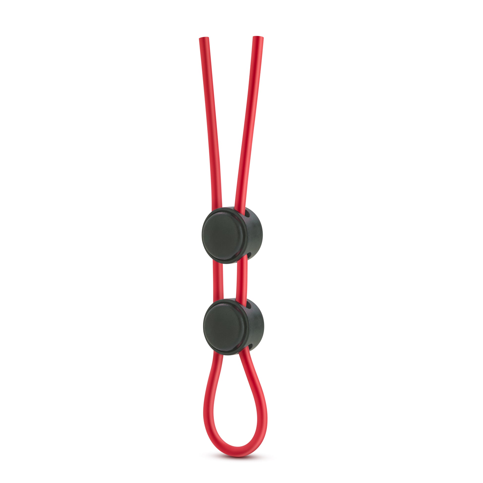 Stay Hard - Silicone Double Loop Cock Ring - Red by Blush