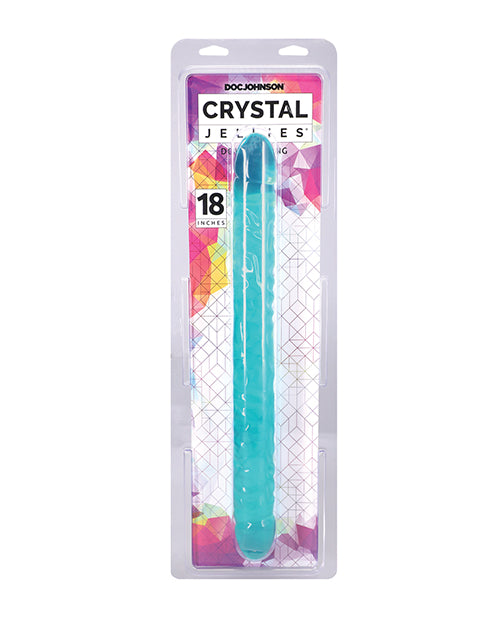Crystal Jellies 18" Double Dong - Teal by Crystal Jellies