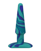 A-Play 5" Groovy Silicone Anal Plug — Ocean