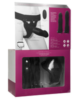 Body Extensions Be Naughty 4-Piece Vibrating Strap-On Set