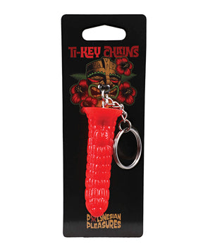 Polynesian Pleasures TI-Key Chains - Ula' Make Fire Idol - Fire Red by Polynesian Pleasures