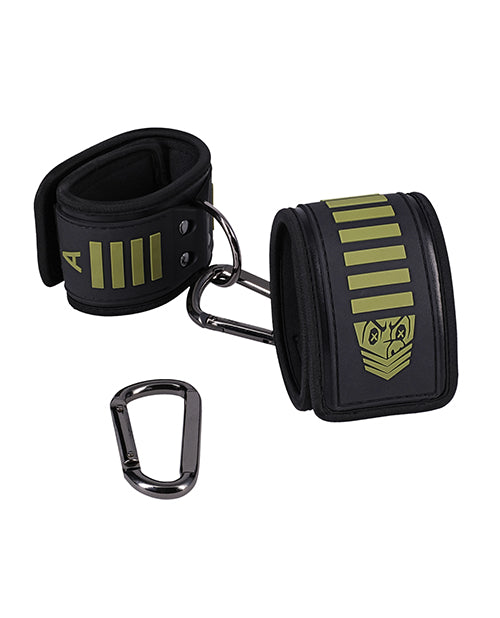 Fort Troff Tactical Ankle Cuffs - Black/Green by Fort Troff