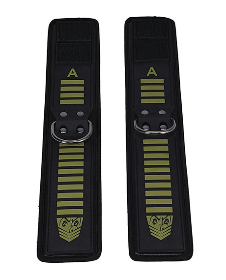 Fort Troff Tactical Ankle Cuffs - Black/Green by Fort Troff