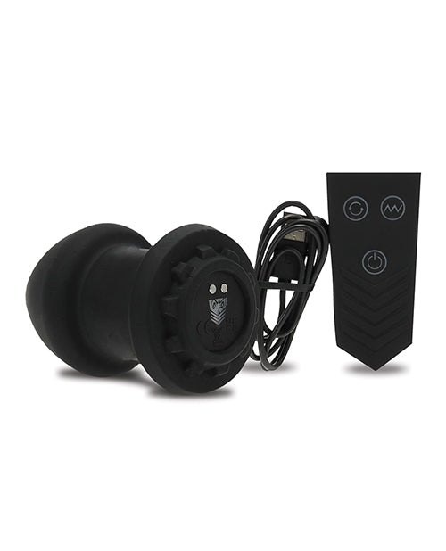 Fort Troff Robo Rimmer Vibrating Anal Plug with Remote — Black