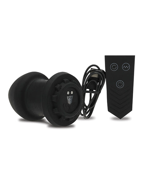 Fort Troff Robo Rimmer Vibrating Anal Plug with Remote — Black