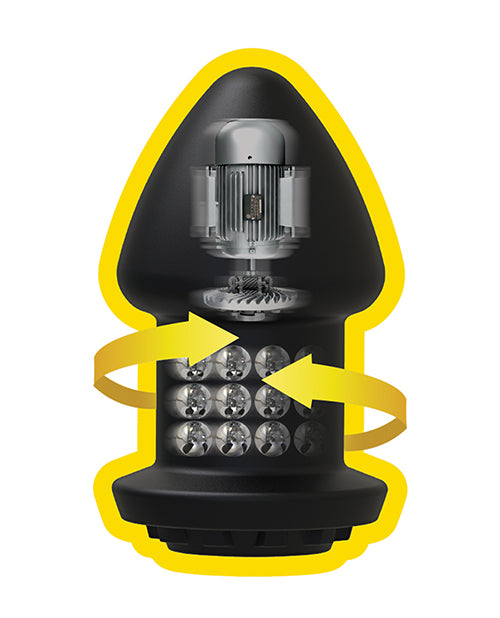 Fort Troff Robo Rimmer Vibrating Anal Plug with Remote — Black