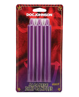 Japanese Drip Candles - Pack of 3 Purple by Doc Johnson