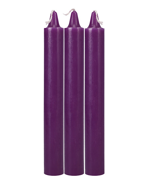 Doc Johnson Japanese Drip Candles — Pack of 3, Purple